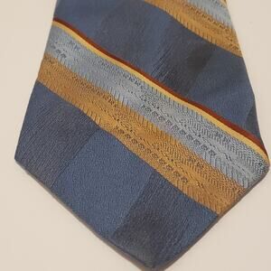 Bonds B Men's Powder Blue Tie Diagonal Striped 3.75"wX55"#48R.